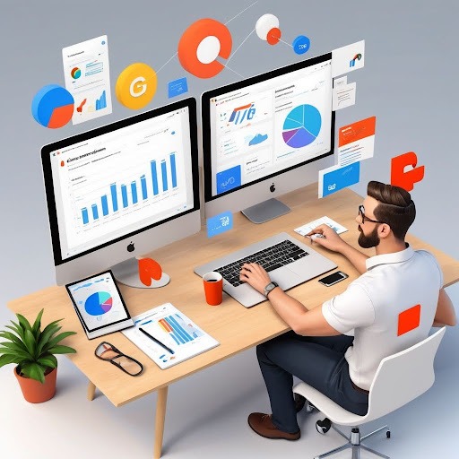 A pie chart showing the benefits of hiring a digital marketing consultant, including ROI, visibility, and lead generation.